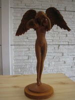 Öntöttvas akt szobor-angyal -RITKA