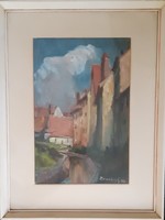 Géza Rimanóczy painting 1960 - signed