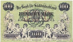 Német államok Hessen-Darmstadt 100 márka 1874 REPLIKA UNC