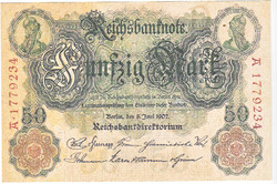 Németország 50 márka 1907 REPLIKA UNC