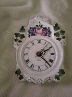 Wild rose old porcelain clock