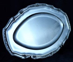 Sumptuous, antique silver tray, Brussels, ca. 1930!!!