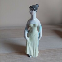 Miklós Veress Köbánya porcelain factory (drasche) figurine of a woman with a stole