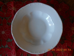 Zsolnay fehér mély tányér 22,5 cm