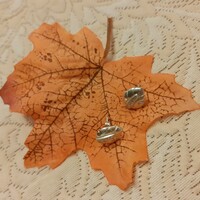 Autumn Leaf Silver Earring