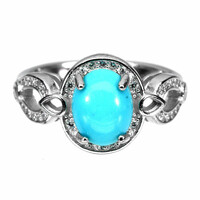 52 And real turquoise 925 silver ring