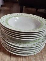 Alföldi retro parsley pattern deep and flat plates