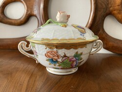Herend porcelain soup cup with Victoria pattern