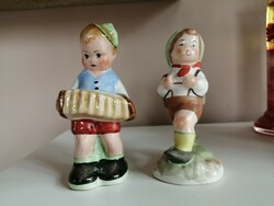 Bodrogkeresztúr ceramic figures.