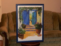 Beautiful frame for a 50 X 70 cm picture with gift print 50x70 70x50