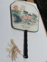 Kínai legyező, kézzel festett 36 cm