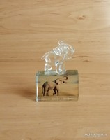 Üveg elefánt figura 7 cm (1/p)