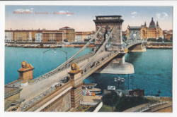 Budapest Lánchíd replika képeslap