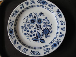 Retro blue flowered schönwald bowl, plate