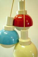 70es évek vintage lámpa szett mid century 3db függeszték Panton flowerpot space age mennyezeti lámpa
