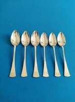 Silver 6 tea spoons in English style