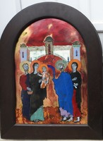 Gábor Somogyi Stained Glass Artwork - JESUS IN THE TEMPLE