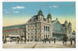 Budapest Western Railway Station replica postcard