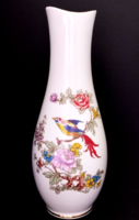 32 CM HOLLÓHÁZI PARADICSOM MADARAS PORCELÁN VÁZA