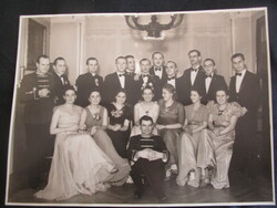 1939 HÁZI BÁLTÁNCESTÉLY PECSÉT FELÍRAT JELZETT FOTÓ GYÜJTŐI hátoldalukon a résztvevők nevesítve