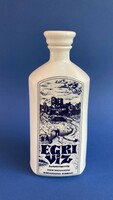Alföldi vitrin Egri víz porcelán butella likőrös üveg