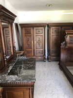 Refurbished pewter bedroom set for sale