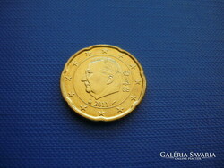 Belgium 20 euro cents 2011! Unc! King Albert! Rare