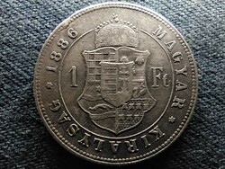 Ferenc József (1848-1916) .900 ezüst 1 Forint 1886 KB (id66132)