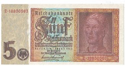 Germany 5 mark 1942 REPLICA UNC