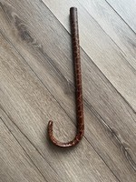 Antique crocodile skin umbrella handle