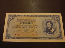 1945-ös 1000000 Pengő aUNC