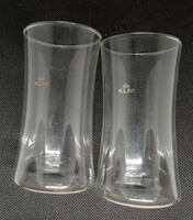 KLM set of two wine glasses business class inflight