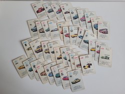 Régi retro játék autóskártya