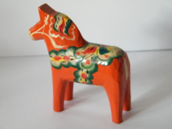 Vintage Swedish hand painted marked song horse
