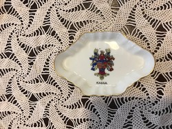 Herend porcelain bowl, with cash register inscription, coat of arms, xx.Szd. First half. In undamaged condition.