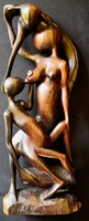 Dt/142 - large carved wooden sculpture in modern style
