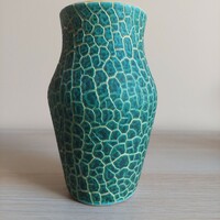 Mid-century zöld kerámia váza