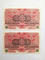 Osztrák-Magyar Monarchia 1 korona 1916.
