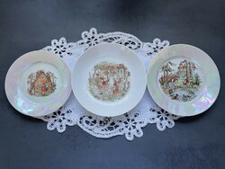 Régi Kahla mese jelenetes gyerek tányérok