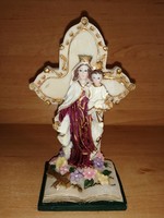 Mária a kis Jézussal műgyanta figura karácsonyi dekoráció 14 cm (po-1)