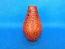 Zsolnay eosin ox blood glazed cracked modern vase