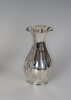 Silver hand hammered vase