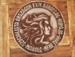 Fodrász Barátság Kupa 1986-os plakát, karton tábla, most LEÁRAZVA!