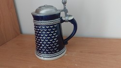 (K) beer mug with tin lid