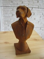 Cast iron dog statue-Vizsla