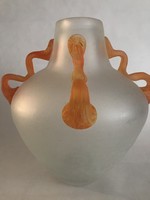 Handcrafted gómb vase