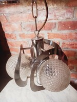 Art deco króm bauhaus csillár lámpa Mazzega eladó