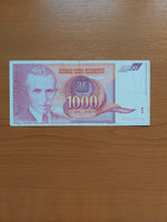 Yugoslavia 1000 dinars 1992 Nikola Tesla