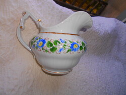 Biedermeier pouring hand painted porcelain jug