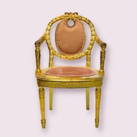 xvi. Louis-style French gilded armchair